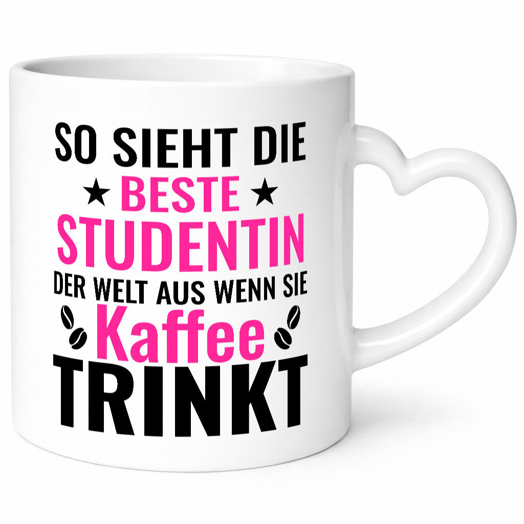 Kaffee trinkt: Studentin | Uni Studium Universität lustig Humor Geschenkidee