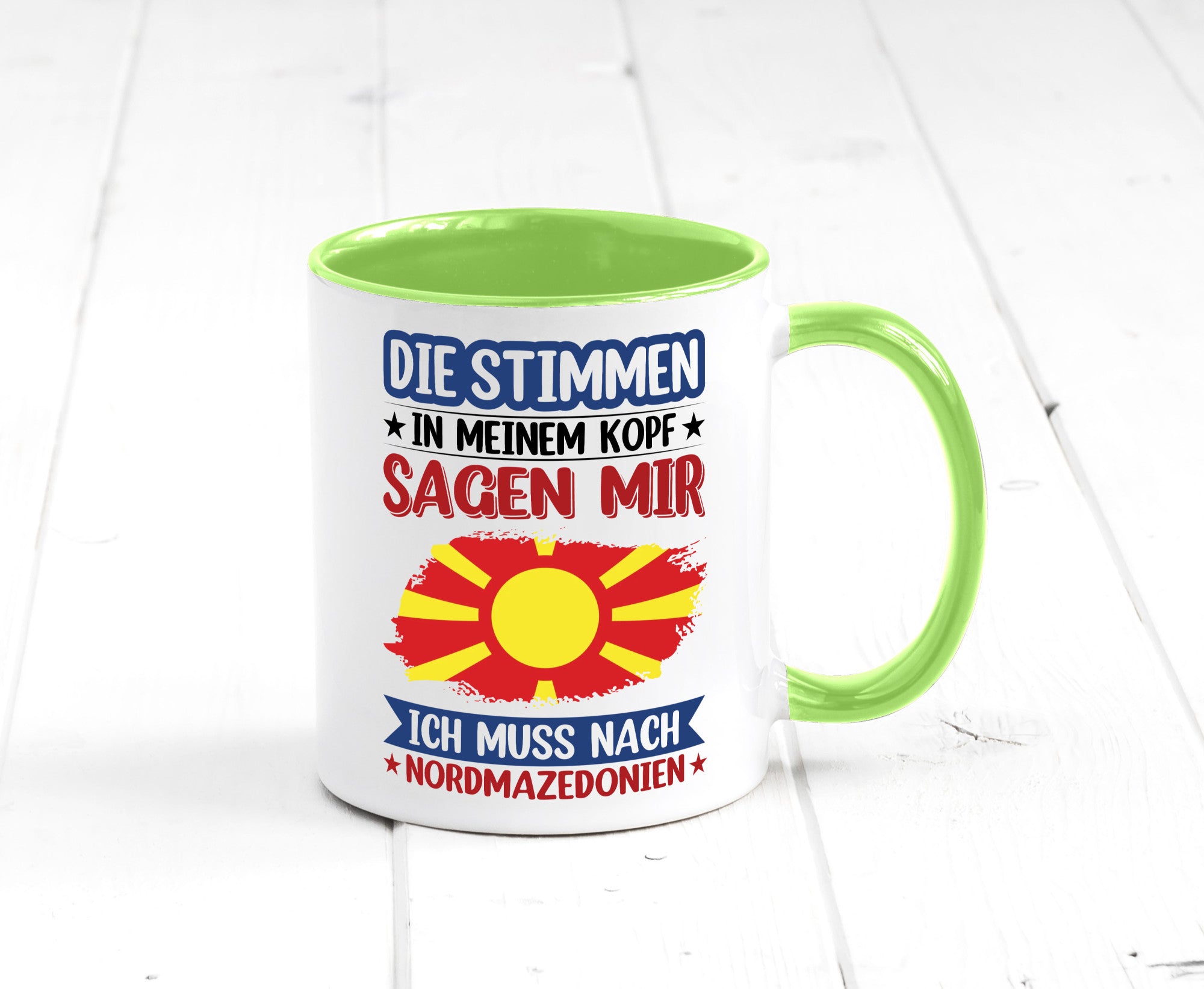 Nordmazedonien | Urlaub Stimmen in meinem Kopf Geschenk Humor Geschenkidee