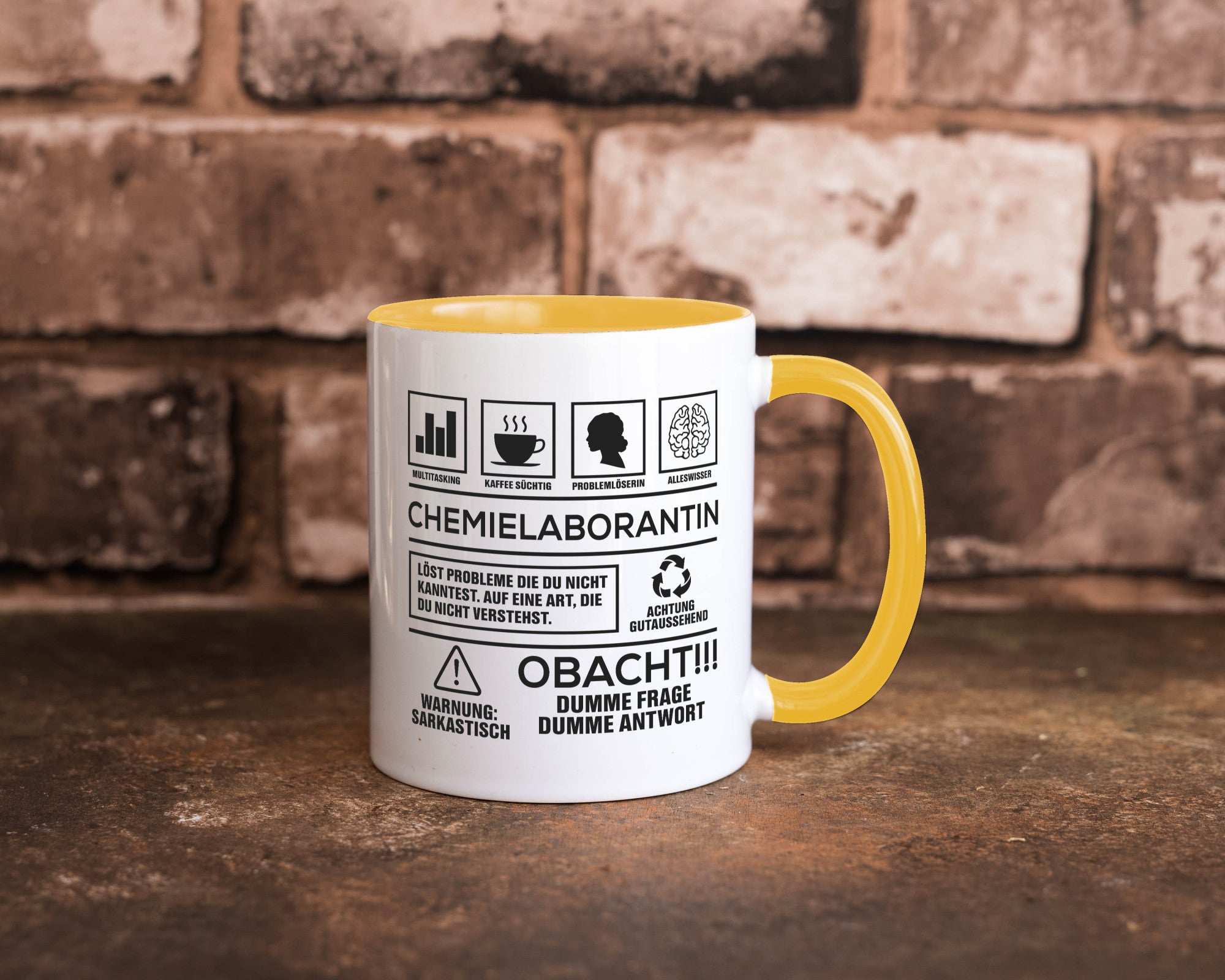 Achtung Probleme Chemielaborantin | Laborantin Chemie Geschenk Humor