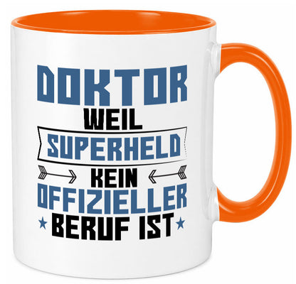 Superheld Doktor | Doktorand Doktortitel lustiger Spruch Geschenk Humor Tasse
