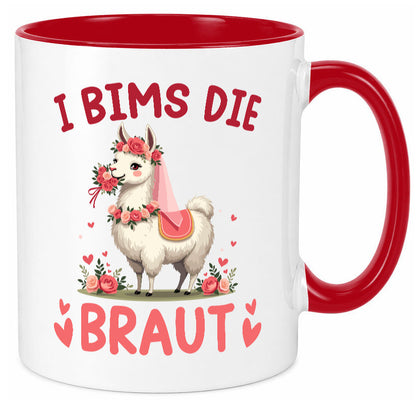 I bims die Braut | Einhorn JGA Hochzeit lustig Humor Geschenkidee Geschenk Tasse