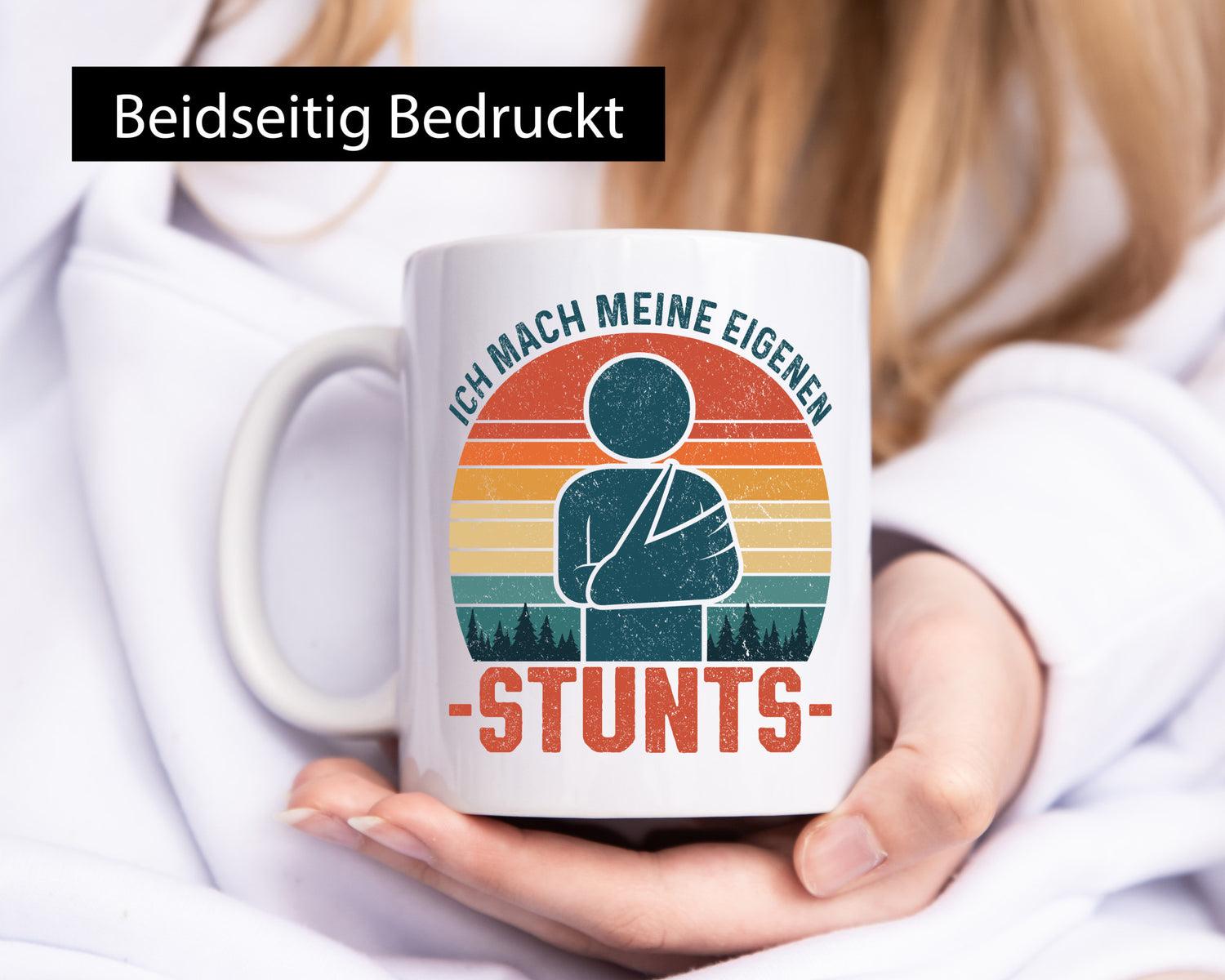 Ich mach meine eigene Stunts | Stuntman Gipsarm v2 lustig Humor Geschenkidee