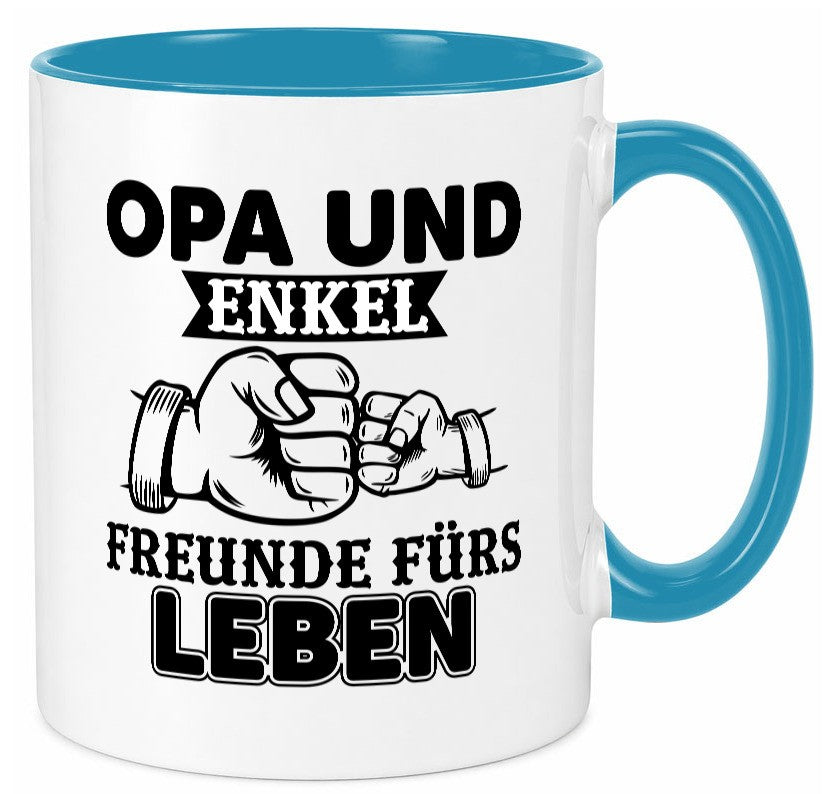 Opa und Enkel Freunde fürs Leben | Großvater Geschenkidee Familie Humor Tasse