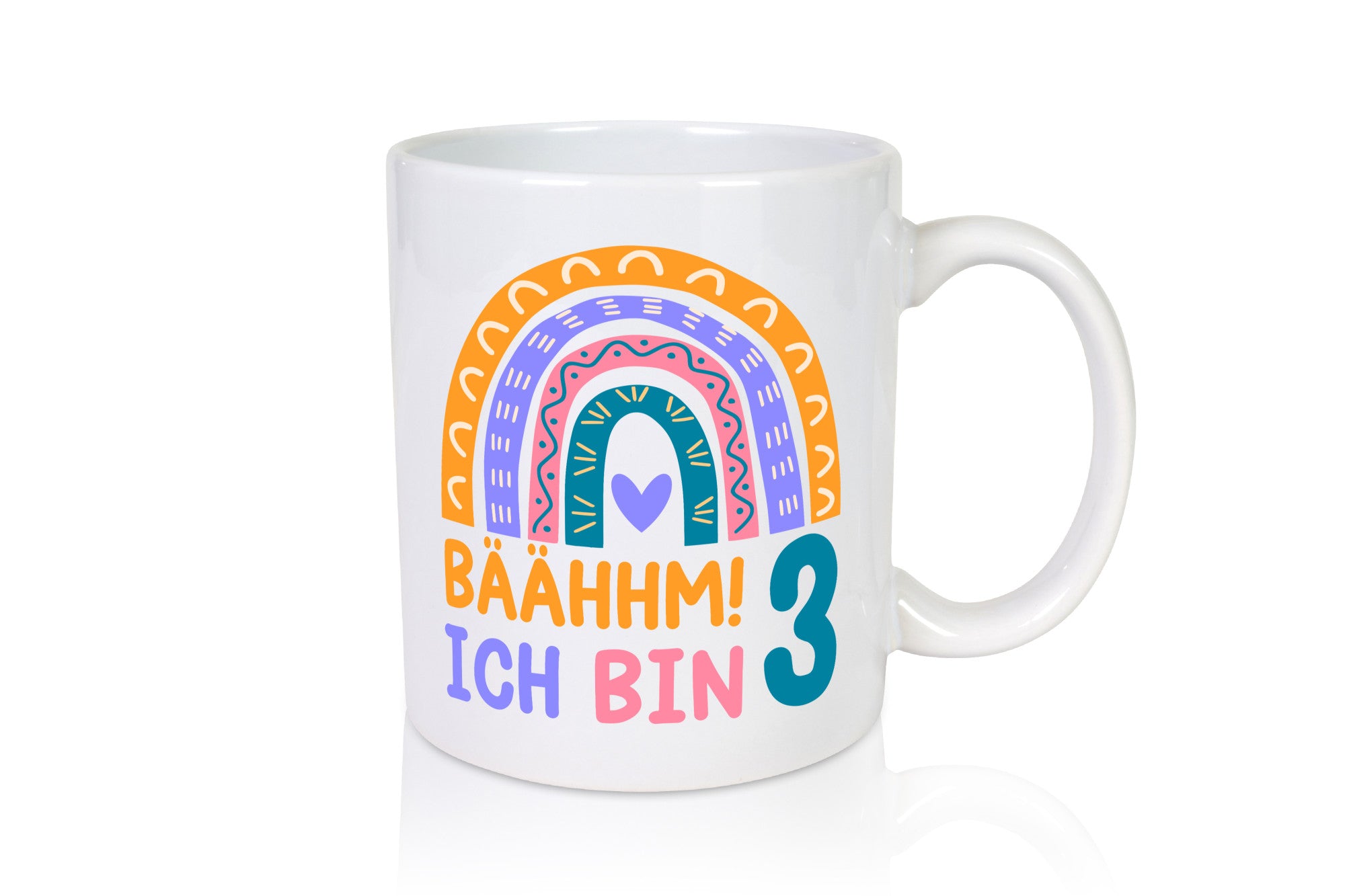 3. Geburtstag | 3 Jahre Regenbogen Bääm Mädchen Geschenkidee Humor Tasse