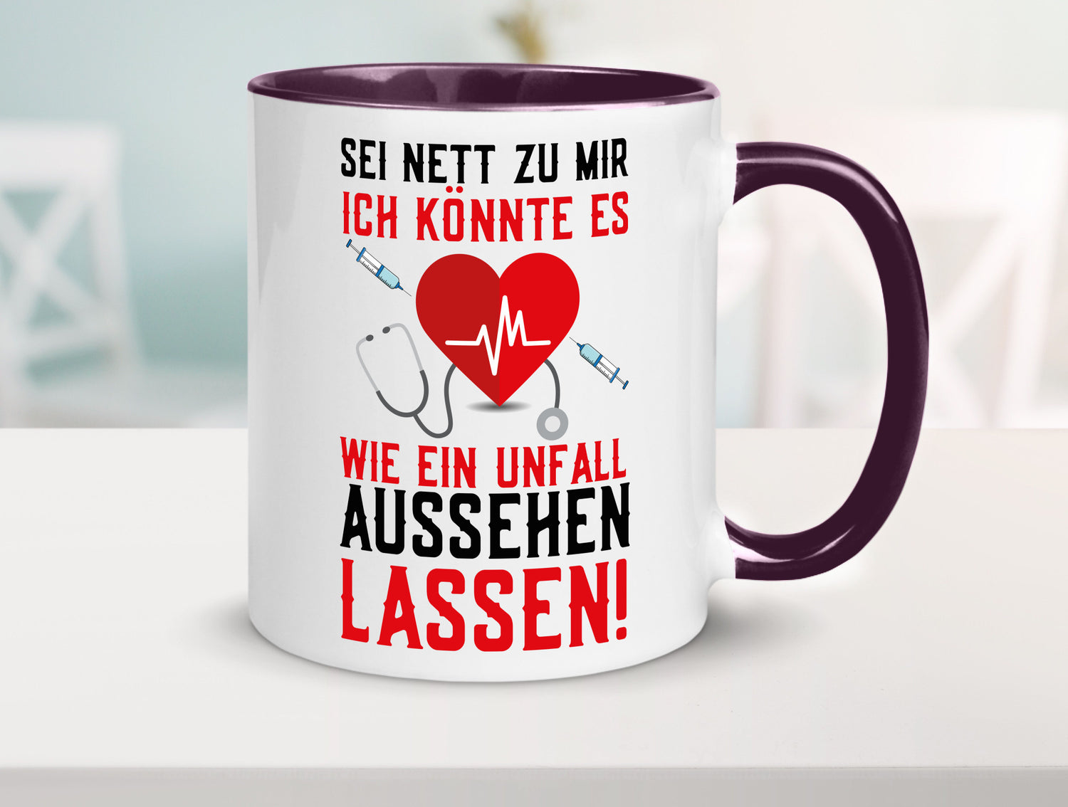 Sei nett zu mir | Krankenschwester Arzt Klinik Spritze v2 lustig Humor