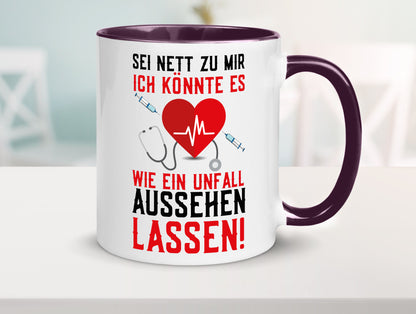 Sei nett zu mir | Krankenschwester Arzt Klinik Spritze v2 lustig Humor