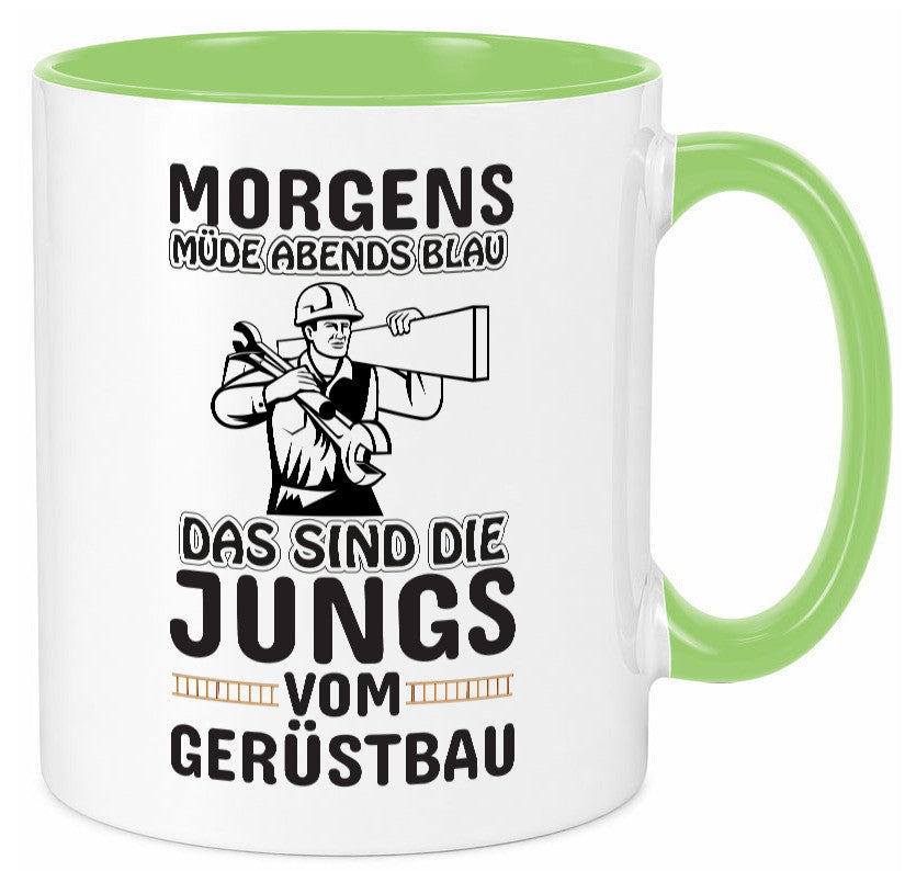 Jungs vom Gerüstbau | Gerüstbauer Tasse Baustelle Geschenk Humor Geschenkidee