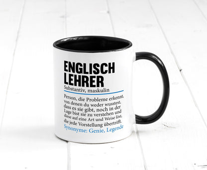 Englischlehrer | Lehrer Schule Englisch Geschenkidee Humor Tasse