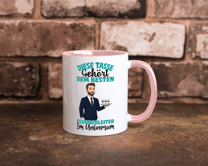 Im Universum: Flugbegleiter | Steward Flughafen Humor Geschenkidee Tasse