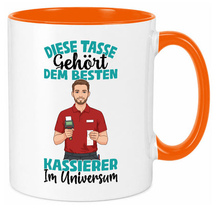 Im Universum: Kassierer Geschenk Humor Geschenkidee lustiger Spruch Tasse