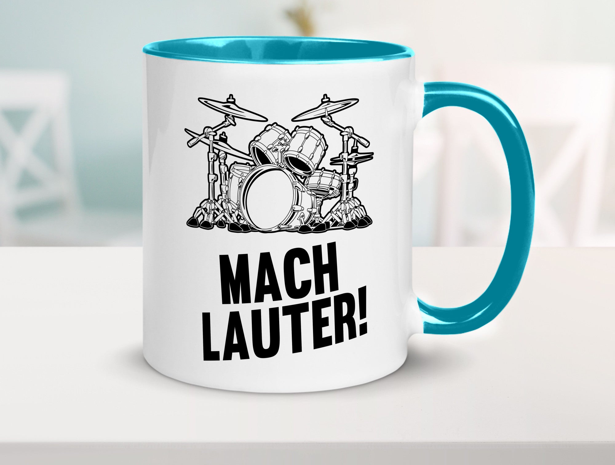 Mach lauter | Schlagzeug Band Musiker Geschenkidee Humor Tasse