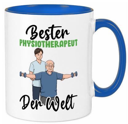 Bester Physiotherapeut v3 Geschenk Humor Geschenkidee lustiger Spruch Tasse
