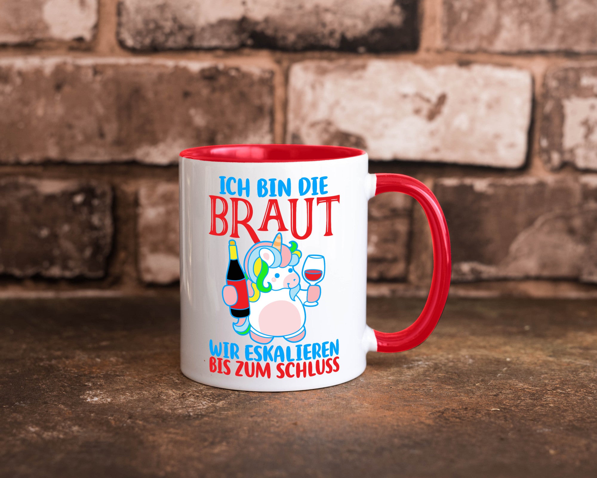 Junggesellinnenabschied | JGA Braut Einhorn Eskalation v2 lustig Humor
