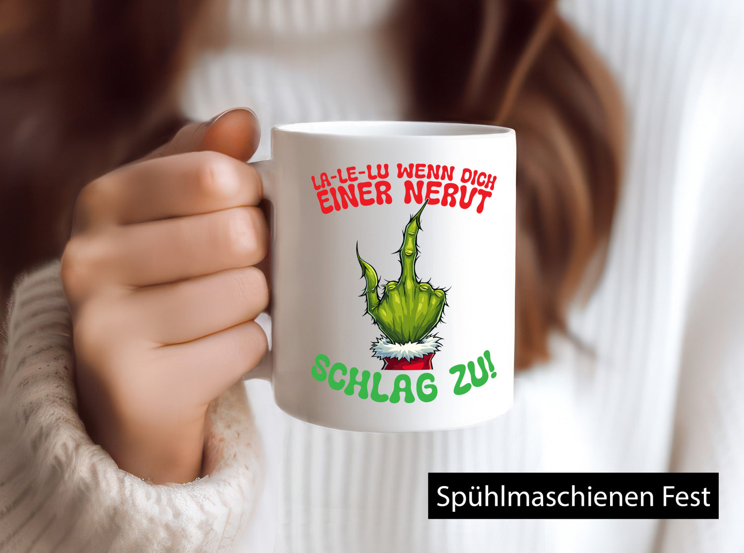 La Le Lu | Weihnachten Weihnachtsmuffel Lichter vl15 Geschenkidee Humor Tasse