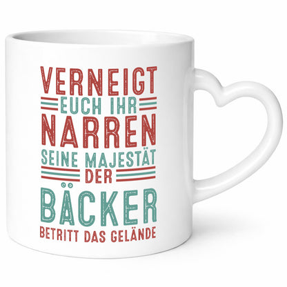 Verneigt euch: Bäcker | Bäckerei Backen Konditor v2 Geschenkidee Humor Tasse