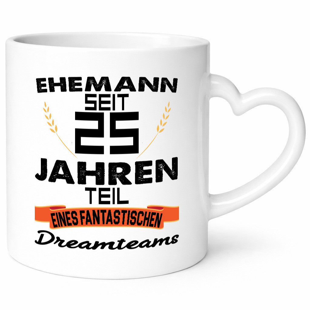 Ehemann seit 25 Jahren | Fantastische Familie Dreamteam Humor Geschenkidee Tasse