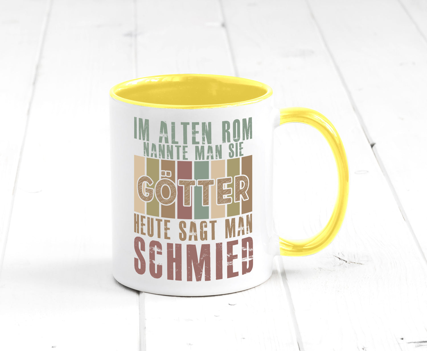 Heute sagt man: Schmied | schmieden lustig Humor Geschenkidee Geschenk Tasse
