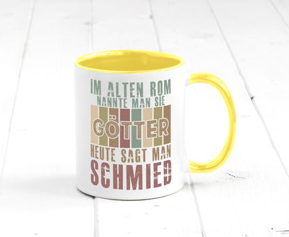 Heute sagt man: Schmied | schmieden lustig Humor Geschenkidee Geschenk Tasse