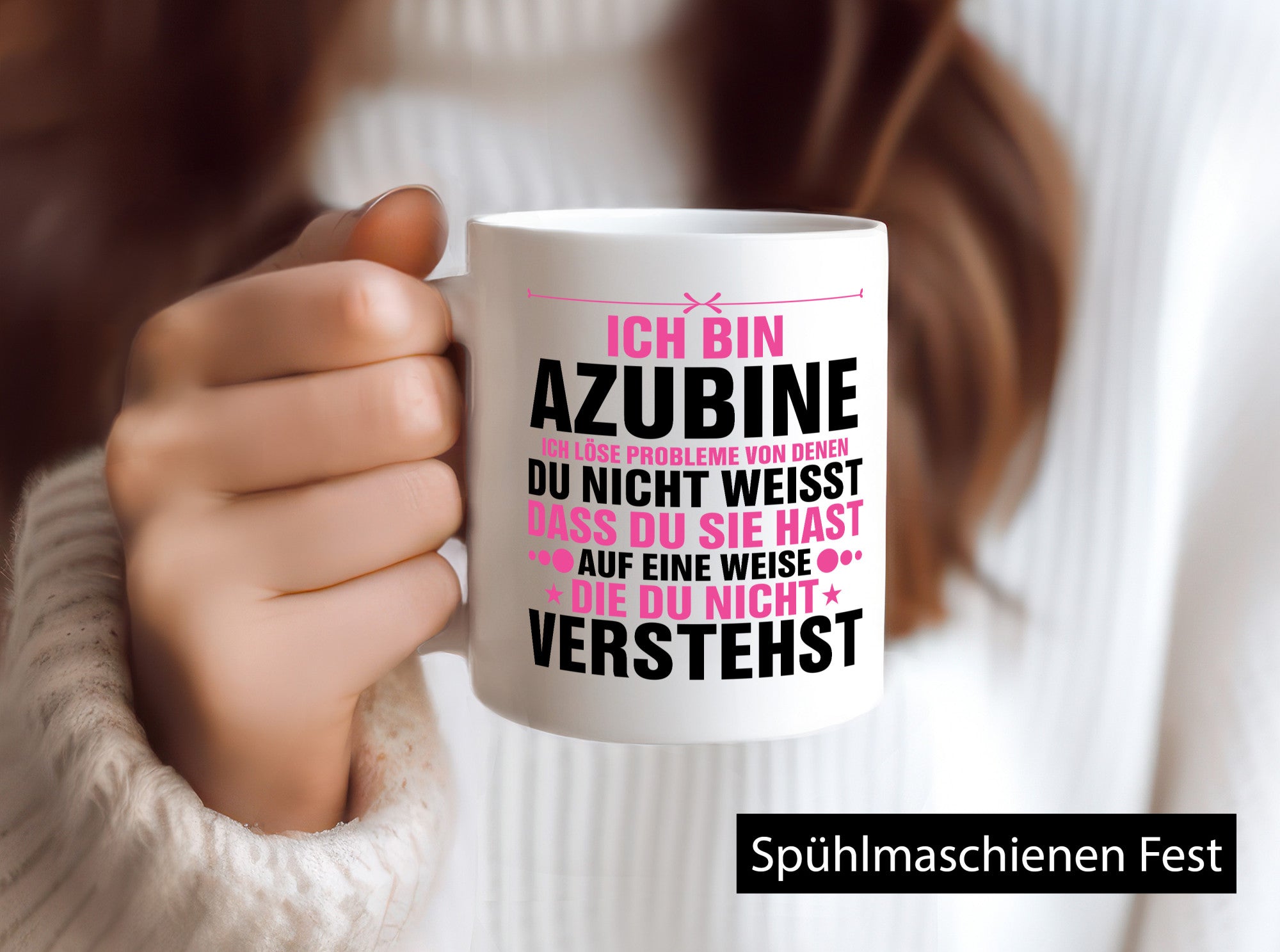 Löse Probleme: Anglerin | Angeln Fischerin Humor Geschenkidee Tasse