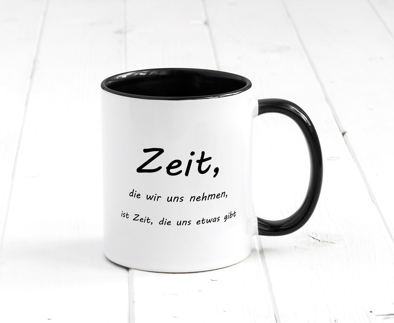Zeit die wir uns nehmen ist etwas gibt Humor Geschenkidee Tasse