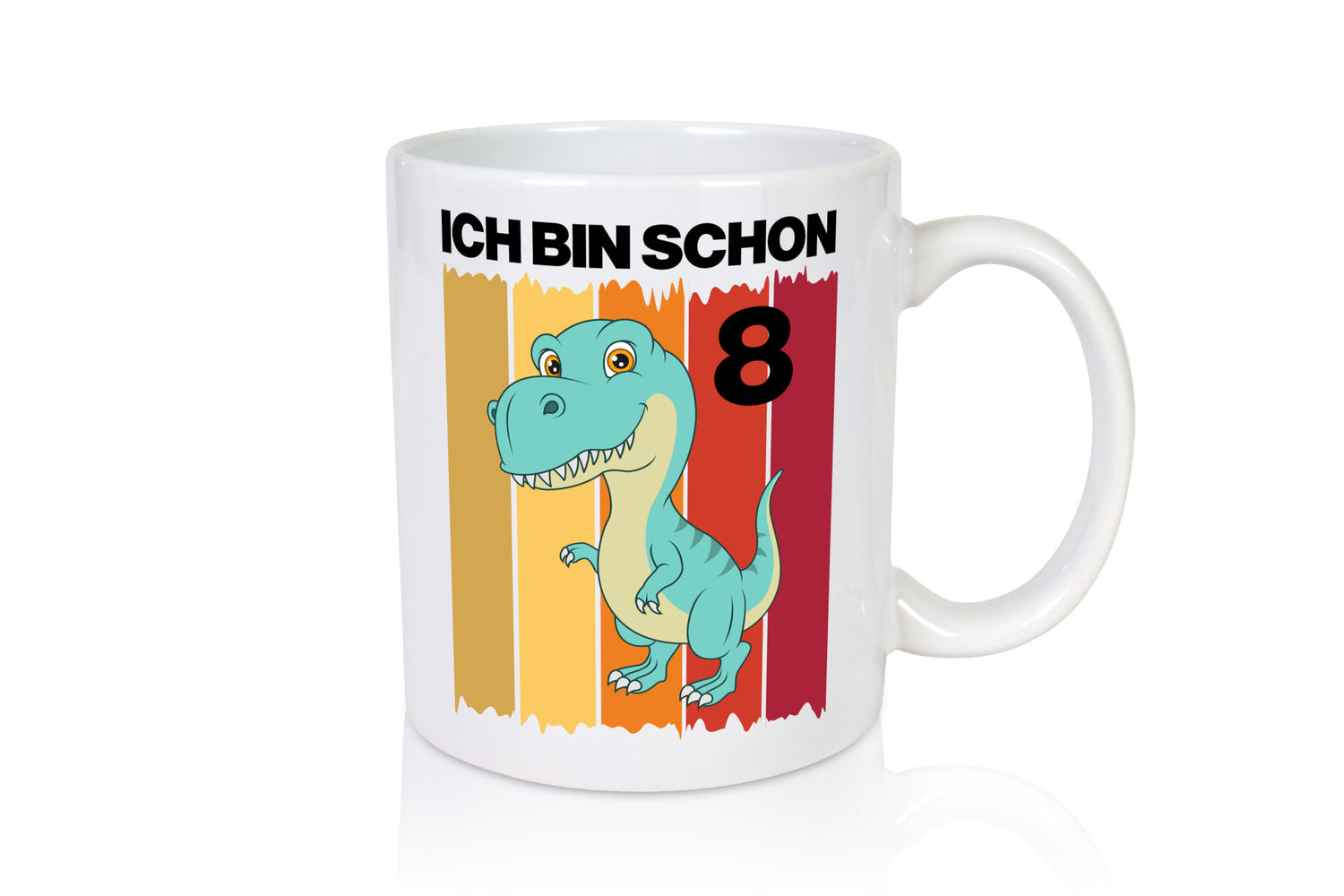 8. Geburtstag | 8 Jahre Dinosaurier Geschenkidee Humor Tasse