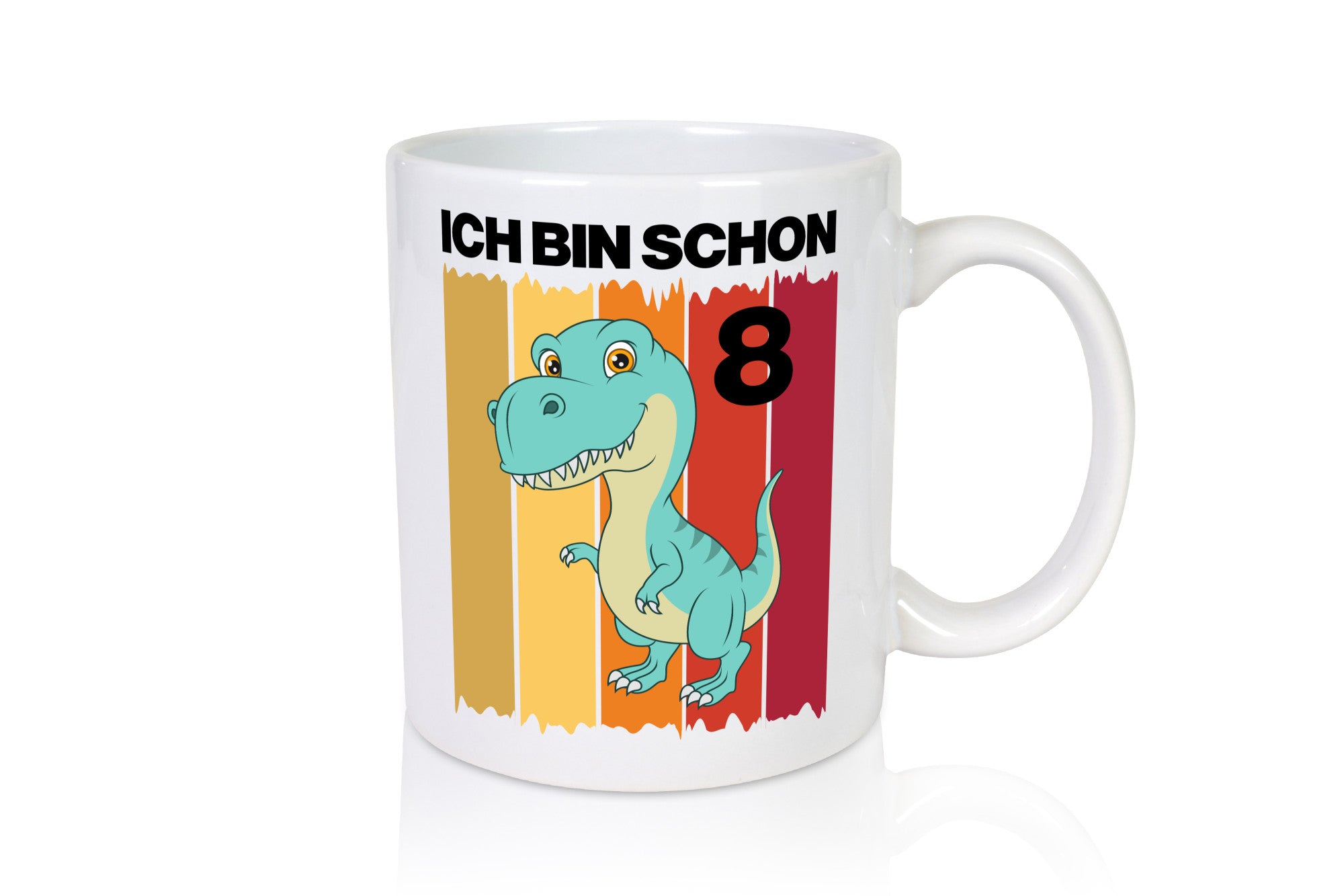8. Geburtstag | 8 Jahre Dinosaurier Geschenkidee Humor Tasse
