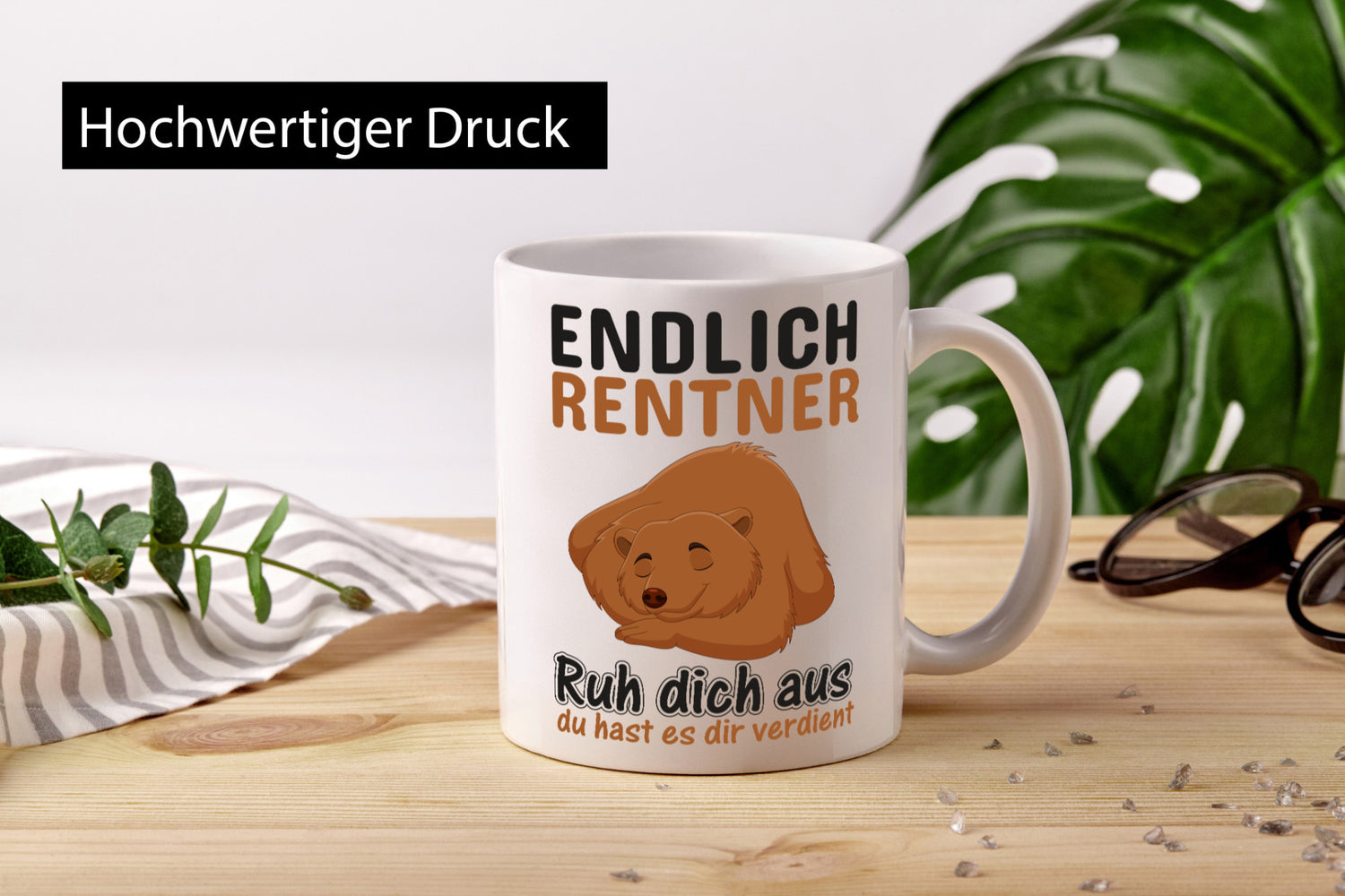 Endlich Rentner | Ruhestand Tasse Rente genießen Geschenk Jubiläum lustiger