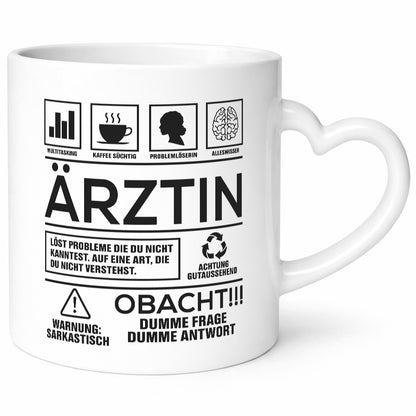 Achtung Probleme Ärztin | Medizin Doktorin Fachärztin Geschenk Humor