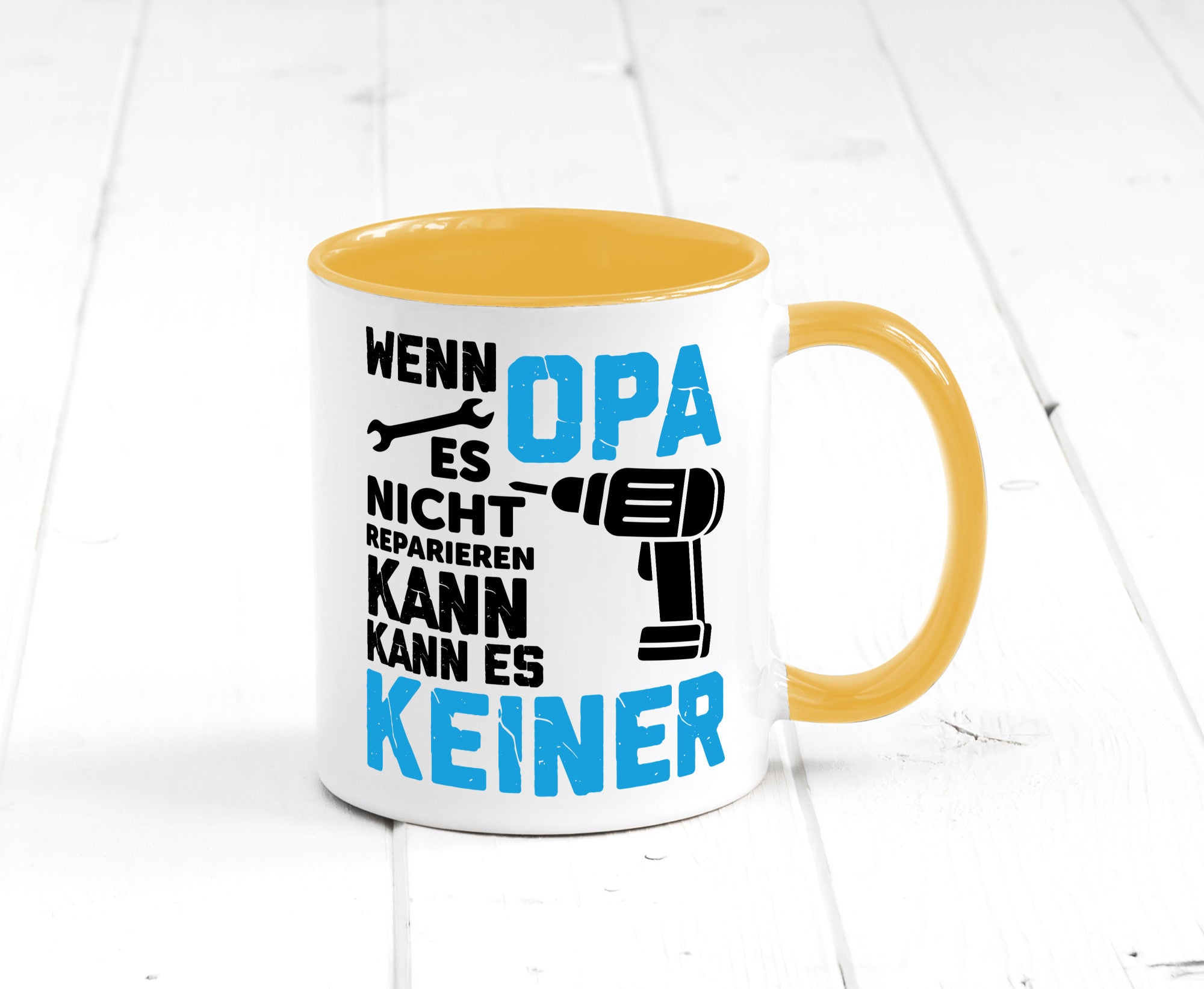 Wenn opa es nicht Reparieren kann | für alles Geschenkidee Familie Humor Tasse
