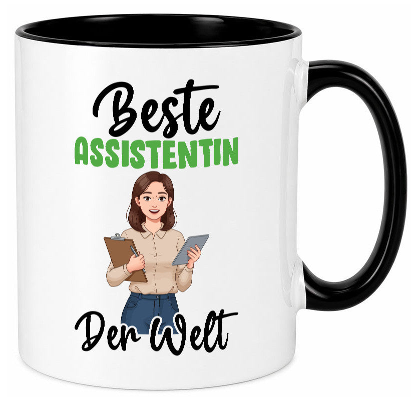 Beste Assistentin | Assistenz Hilfskraft v2 Geschenkidee Humor Tasse
