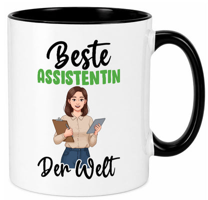 Beste Assistentin | Assistenz Hilfskraft v2 Geschenkidee Humor Tasse
