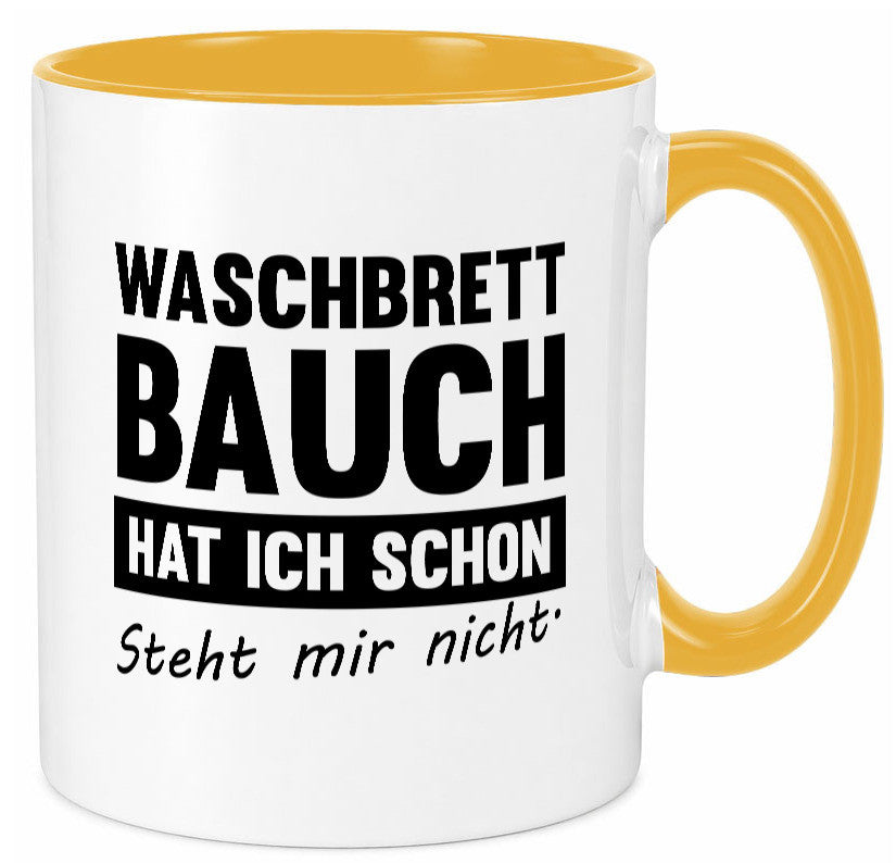 Waschbrettbauch steht mir nicht | Sixpack Gym lustiger Spruch Geschenk Humor