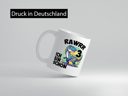Rawwww ich bin schon 3 | 3. Geburtstag Jähriger Geschenkidee Humor Tasse
