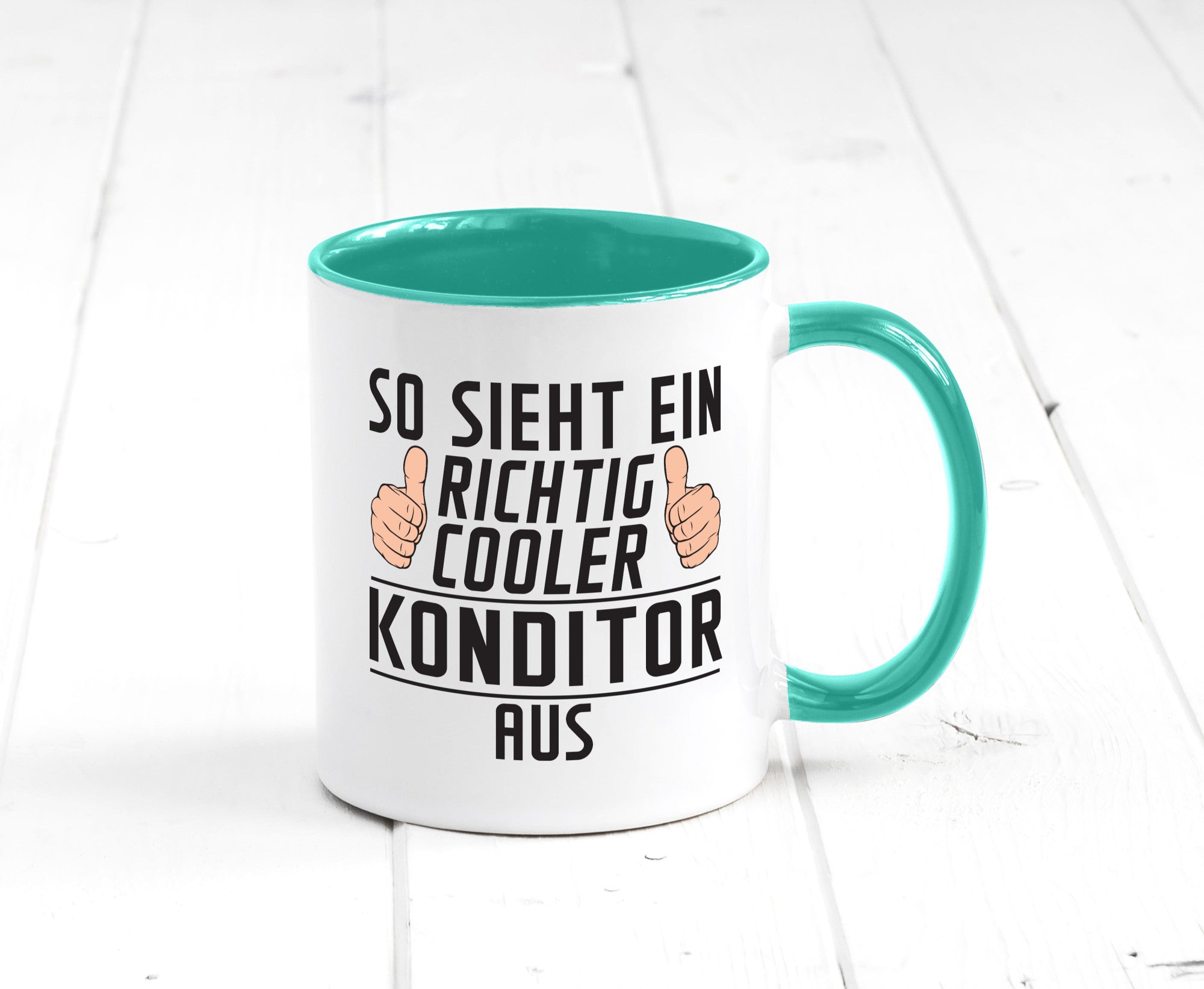 Richtig Cooler Konditor | Konditorei lustig Humor Geschenkidee Geschenk Tasse