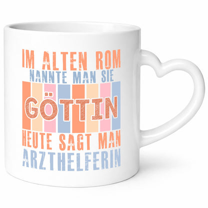 Heute sagt man: Arzthelferin | Fachangestellte Medizin Humor Geschenkidee Tasse