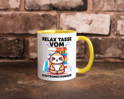 Relax Tasse: Elektromechaniker | Mechaniker Geschenk Humor Geschenkidee