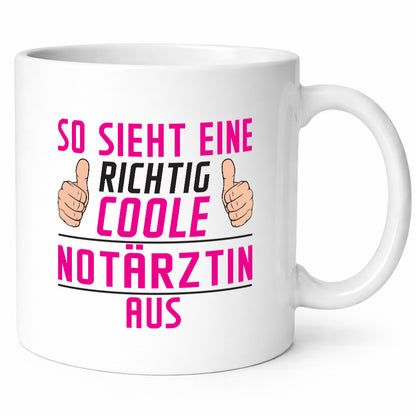 Richtig Coole Notärztin | Ärztin Geschenkidee Humor Tasse