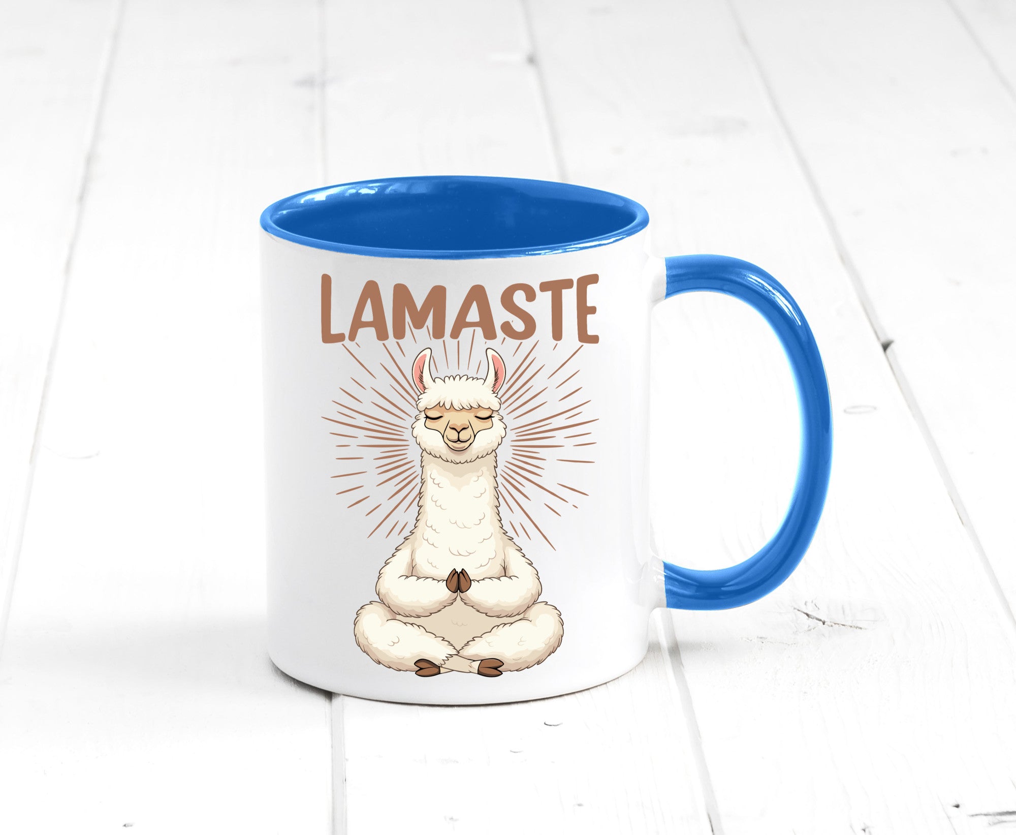 Lamaste | Lama Namaste lustiger Spruch Geschenk Humor Geschenkidee Tasse