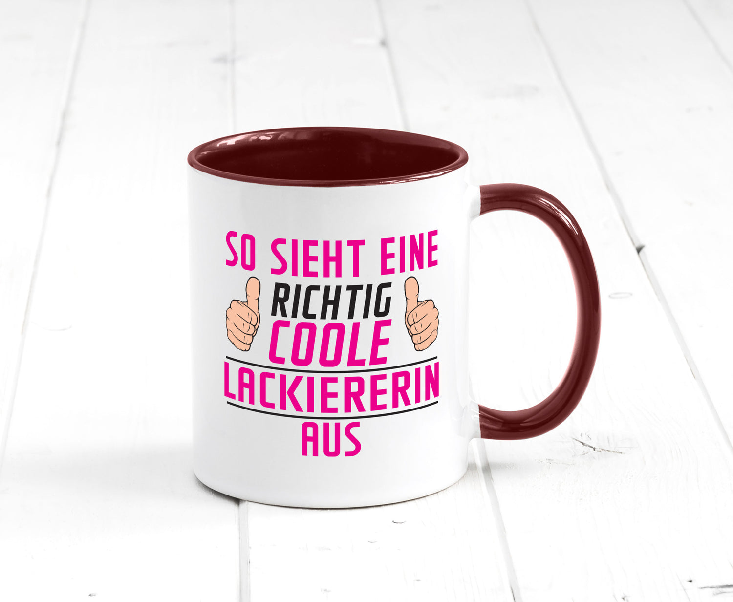 Richtig Coole Lackiererin | lackieren Geschenkidee Humor Tasse