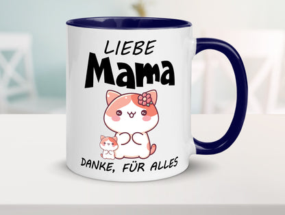 Liebe Mama Danke, für alles | Muttertag Beste Geschenk Familie Geschenkidee Tasse