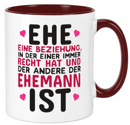 Ehepaar Spruch | Beziehung Tasse Ehemann Geschenk Humor Geschenkidee lustiger