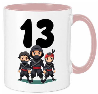 13. Geburtstag | 13 Jahre Ninja Geschenk Geschenkidee lustiger Spruch Tasse