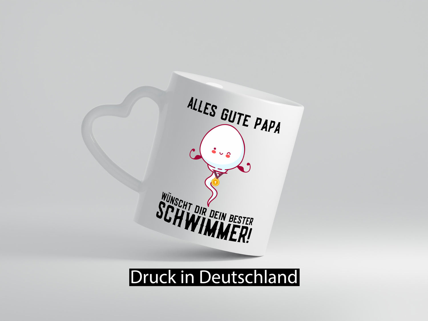 Alles Gute Papa | Vatertag Bester Schwimmer Medaille lustig Familie