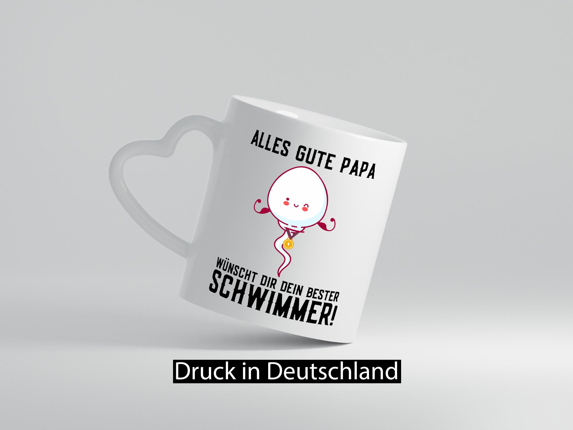 Alles Gute Papa | Vatertag Bester Schwimmer Medaille lustig Familie