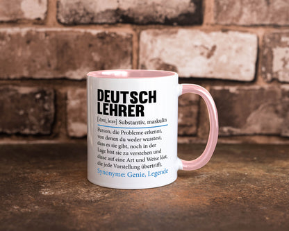 Deutschlehrer Spruch | Lehrer Schule Humor lustig Geschenkidee Geschenk Tasse