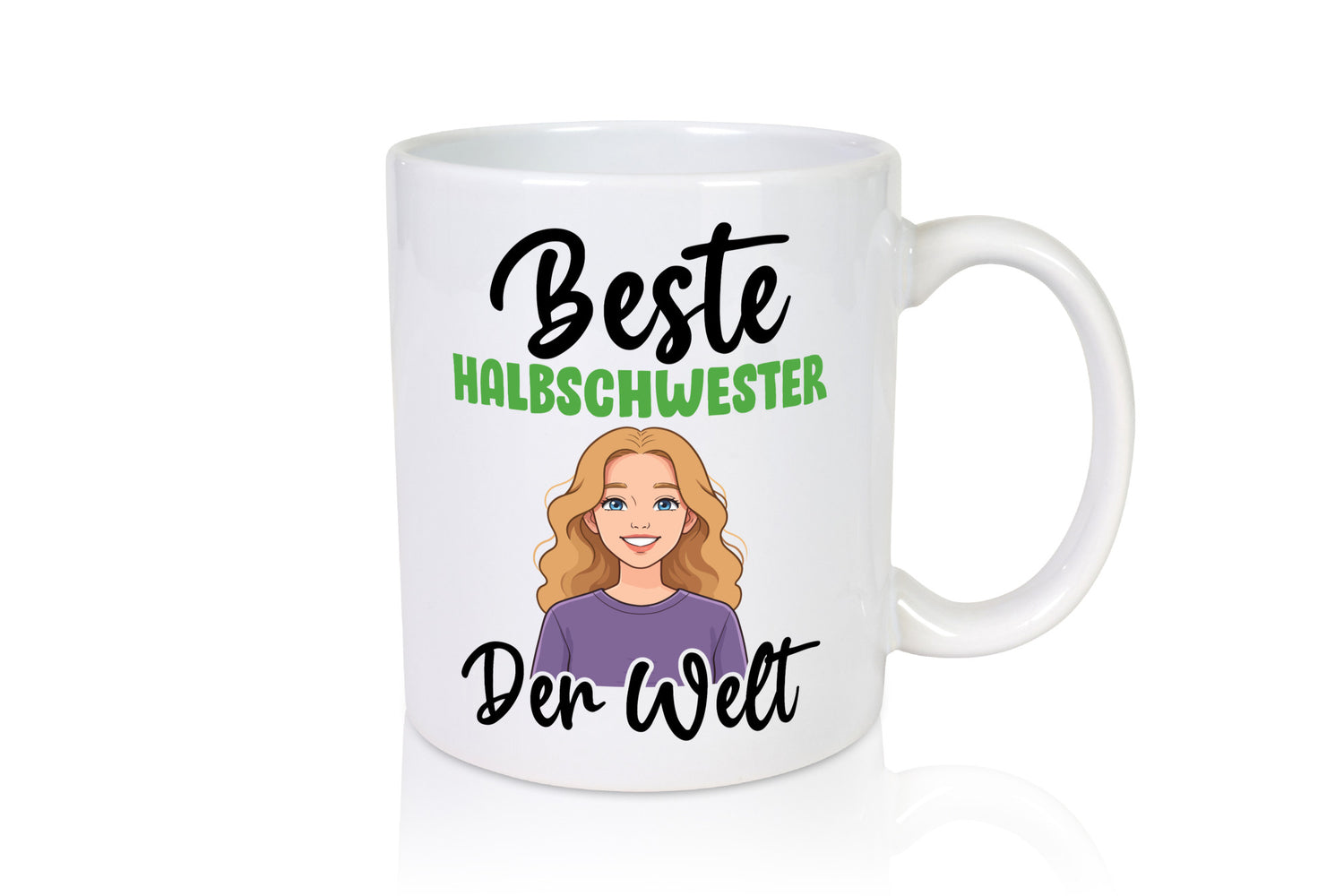 Beste Halbschwester | Lustiges Stiefvater-Geschenk Familien-Geschenkidee Tasse