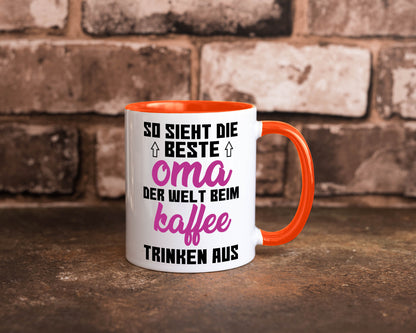 Beste Oma der Welt | Großmutter Tasse lustiger Spruch Geschenk Familie