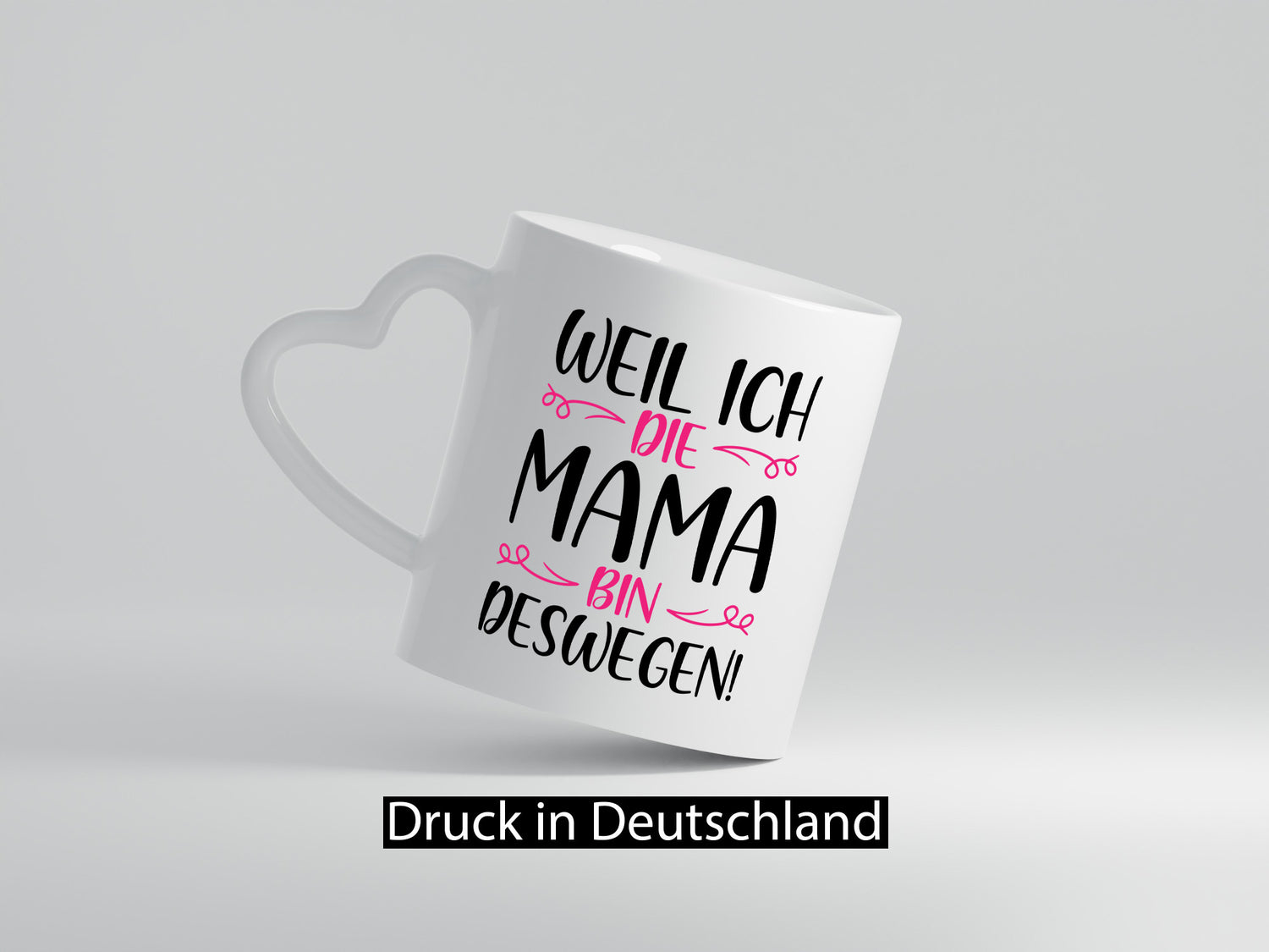 Weil ich Mama bin | Blümchen lustig Familie Geschenkidee Geschenk Tasse