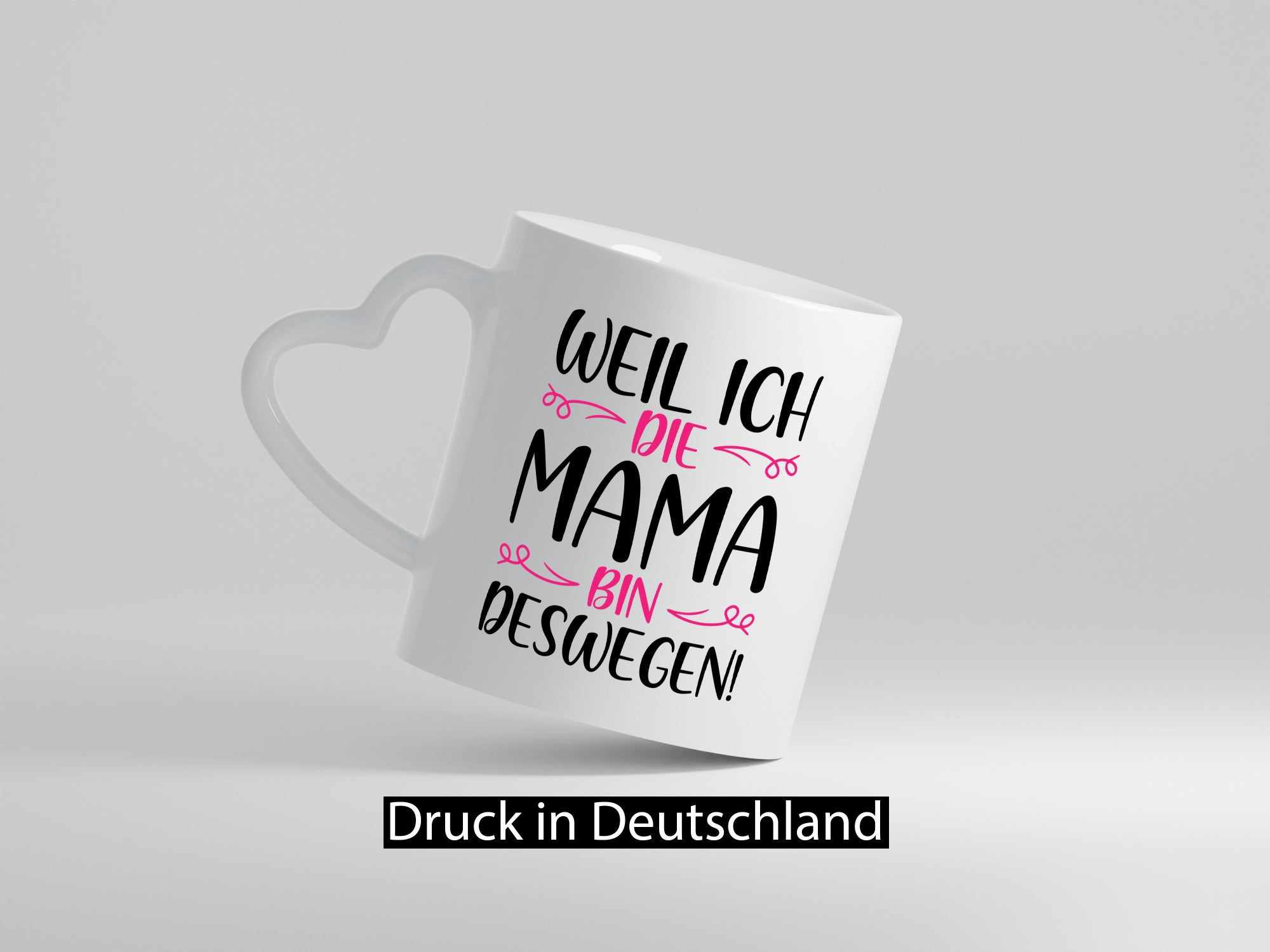 Weil ich Mama bin | Blümchen lustig Familie Geschenkidee Geschenk Tasse