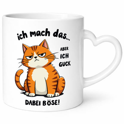 Ich guck dabei Böse | Katze Ironie Geschenk Tierliebhaber Humor lustiger Spruch